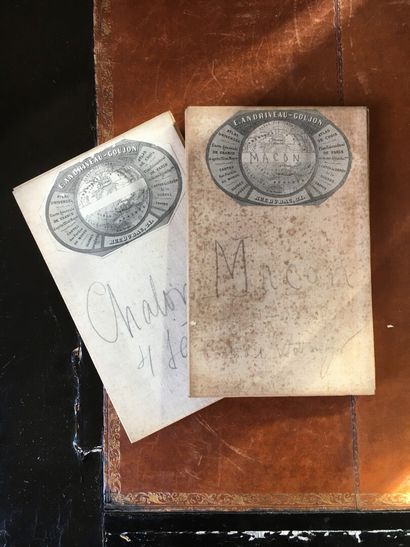 null Burgundy

Set of 2 cards: E. Andriveau-Goujon "Mâcon" and "Chalon-sur-Saône...