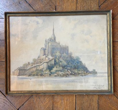 null French school of the XXth century, A. Rotriba (?)

View of the Mont Saint-Michel

Watercolor...