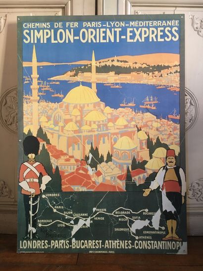 null D'après Roger BRODERS (1883-1953)

Chemins de fer Paris - Lyon - Méditerranée

Simplon...