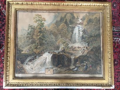 null Attribué à Adèle d'Osmond (1781 - 1866), comtesse de BROIGNE

La cascade du...