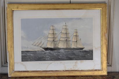 null Thomas Goldsworthy DUTTON (1819-1891)

Clipper Ship Kaisow

Lithograph. 

Fading.

51...