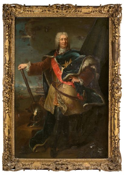 Attribué à Charles Antoine COYPEL (1694-1752) 
Portrait du chevalier Jean-Jacques...