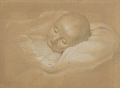 null Cercle d'ISABEY, vers 1811

Le roi de Rome endormi

Pastel sur papier teinté.

21...