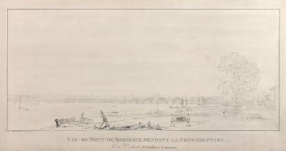 null Raimond BRASCASSAT (Bordeaux 1804 - Paris 1867)

Vue du pont de Bordeaux, pendant...