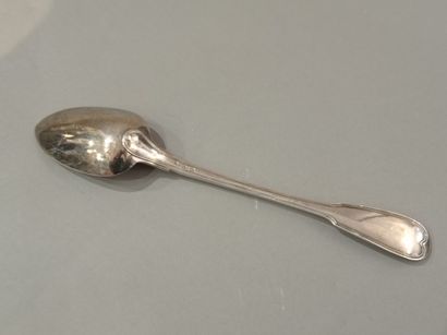 Silver stewing spoon, Paris 1798- 1809 
Filets...
