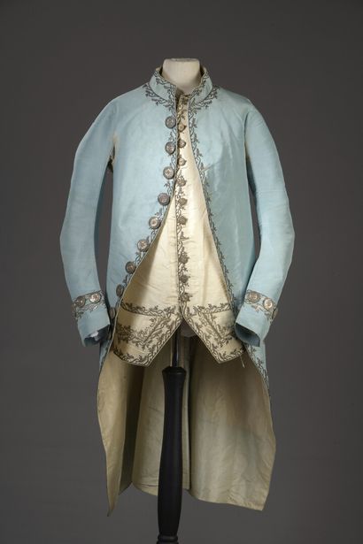 Court suit and waistcoat front, Louis XVI...
