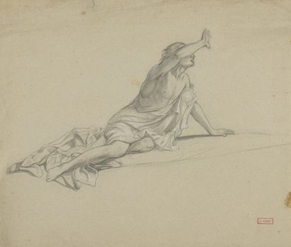 null 19th century FRENCH SCHOOL

Study of a man on the ground veiling his face

Pencil...