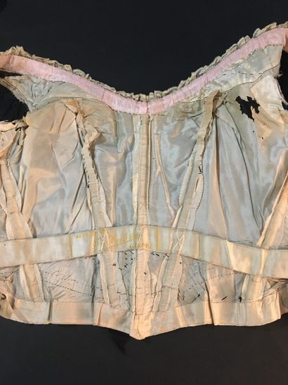 null Day dress, Au Printemps, F Aubry, Le Havre, circa 1900-1905, black silk taffeta...