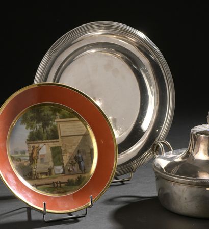  Silver dish, Paris 1809-1819, MO Jean Baptiste...