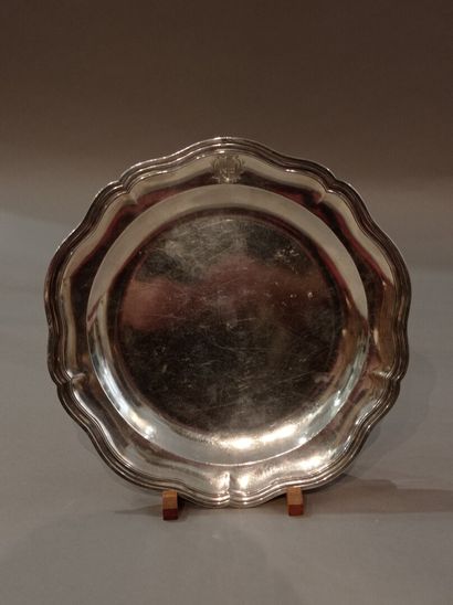  Silver dish, Paris 1747, MO J L Morel 
With...