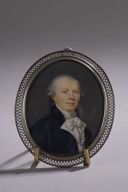 null École FRANÇAISE, fin du XVIIIe siècle

Portrait présumé d'Augustin de Robespierre

Miniature...