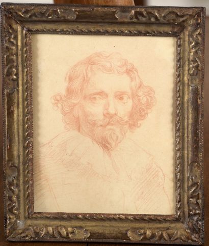 null École FRANÇAISE du XVIIIe d'après van Dyck

D'après le Portrait de Vorstermans

Sanguine.

19...