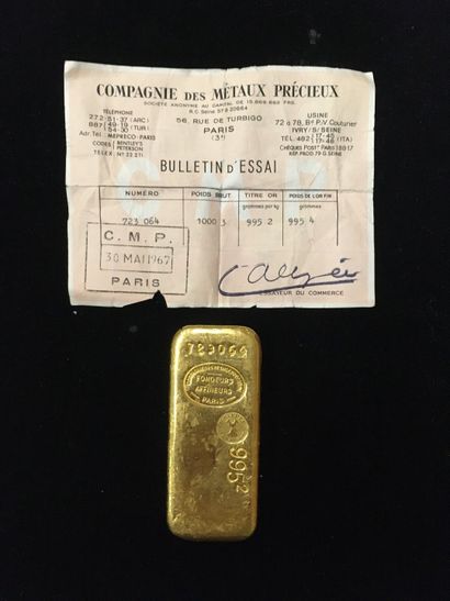 null H - 1 lingot d'or (995,2) n° 723064

Avec son certificat



Frais : 9,6% TTC...