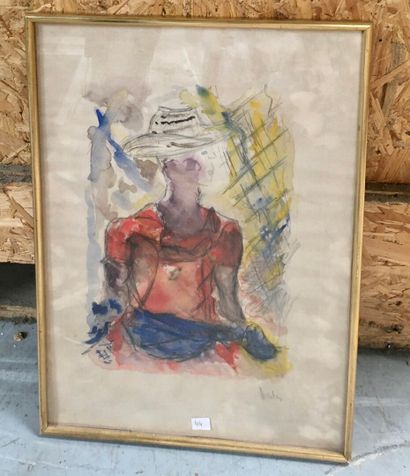 null Michelle Senlis (1933 - 2020)

Portrait of a woman

Watercolor and black pencil

53...