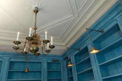  Bronze chandelier with eight lights, Central European work, 19th century 
Decorated...
