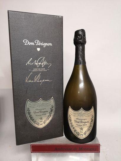 A bottle of DOM PÉRIGNON CHAMPAGNE 2008 