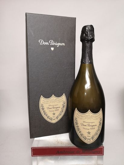 A bottle of DOM PÉRIGNON CHAMPAGNE 2009 

In...