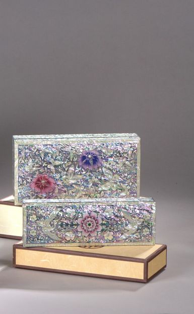KOREA, 20th century

Two lacquered boxes...