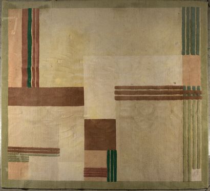  House ARTE FABRICA 
Wool carpet, after a design by Geta Mocanu. 
Weft absorbent...