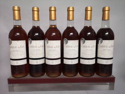 Six bouteilles Château de COY - Sauternes...
