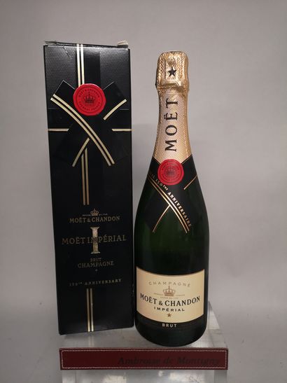 null A bottle CHAMPAGNE MOËT & CHANDON Imperial Limited Edition 150th anniversary...