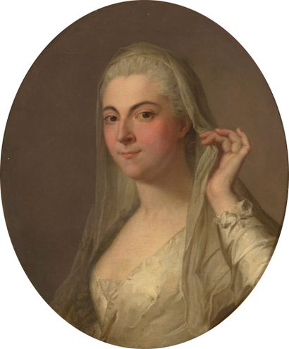  French school around 1760, attributed to Louis Michel VAN LOO 
Portrait of Madame...