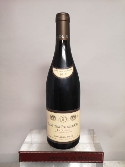  A bottle of SANTENAY 1er Cru " La comme " 2017 - René LEQUIN COLIN