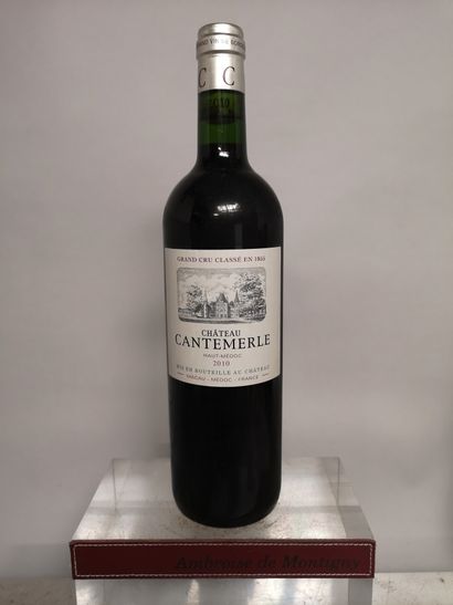 Une bouteille Château CANTEMERLE - 5e Gcc...