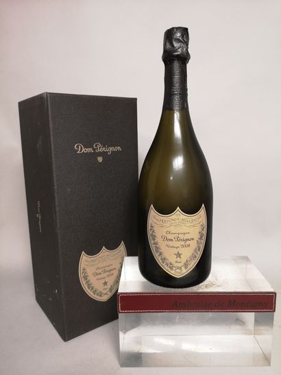 A bottle of CHAMPAGNE DOM PÉRIGNON 2008 

In...