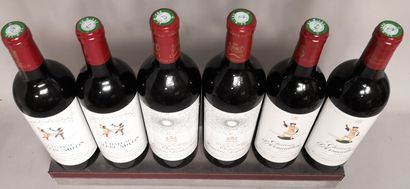null Six bottles - CAISSE PRESTIGE des DOMAINES du BARON PHILIPPE DE ROTHSCHILD 2002...