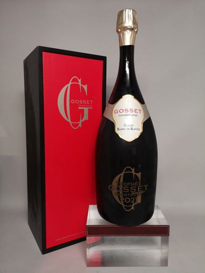  A double magnum CHAMPAGNE GOSSET " Grand Blanc de Blancs 
Prestige box for the GOSSET...