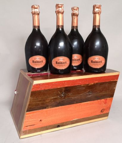 null Quatre bouteilles CHAMPAGNE RUINART Rosé Caisse Prestige Cave. 

En collaboration...