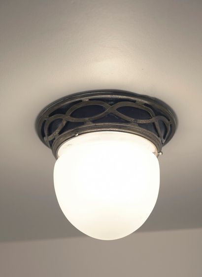 Metal ceiling light with interlacing design,...
