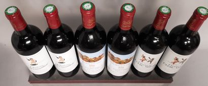 null Six bottles - CAISSE PRESTIGE des DOMAINES du BARON PHILIPPE DE ROTHSCHILD 2004...