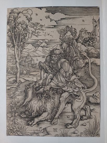 null Albrecht DÜRER

Samson fighting the lion, ca. 1496, wood, 38.5 x 27.8 cm, cut...