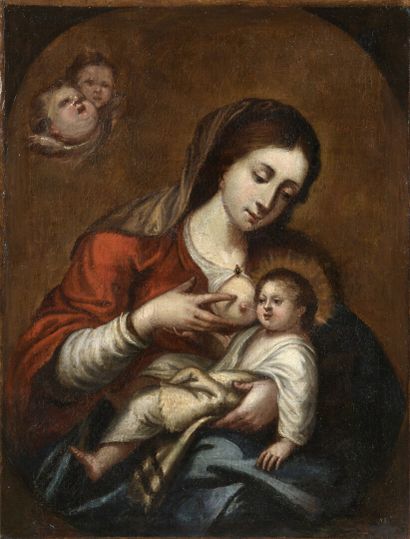 null School of the XVIIth century

Virgin and Child

Oil on canvas.

87 x 66,5 c...