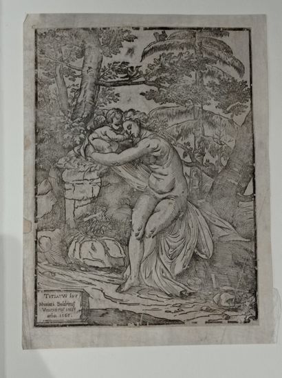 null D'après TITIEN

Caricature du Laocoon, vers 1540, bois par Niccolo Boldrini,...