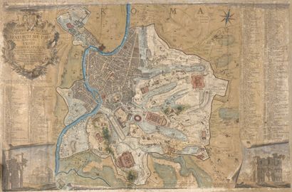 null Carte de Rome

Vers 1750, dédicacée au pape Benoît XIV.

D'après un modèle édité...