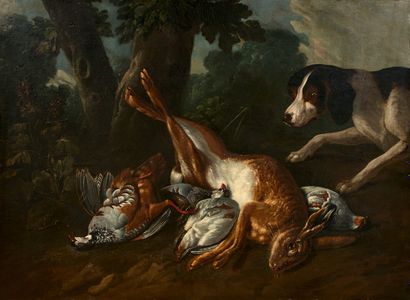 null 18th century FRENCH school, follower of Alexandre François DESPORTES

Dog guarding...