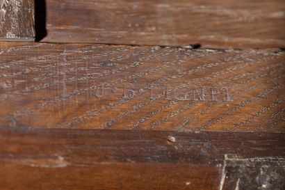 null Chest of drawers with slight protrusion stamped G. KINTZ and J.B PIGNIT from...