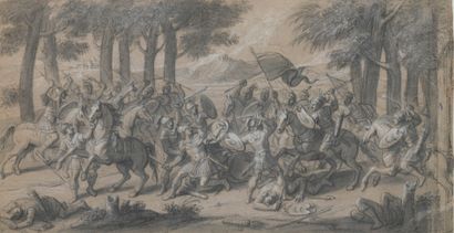 null François VERDIER (1651-1730)

Alexander and Darius: battle scenes

Black stone,...