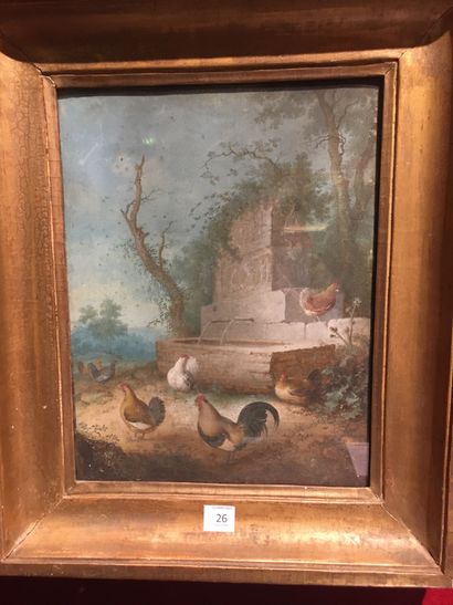 Attributed to Joseph Augustus KNIPP (1777-1847)

Chickens...