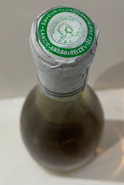null 1 bouteille CHASSAGNE MONTRACHET BLANC 1975 - SAVOUR CLUB

Etiquette légèrement...