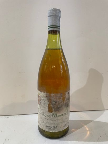 1 bouteille CHASSAGNE MONTRACHET BLANC 1975...