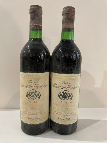 2 bottles Château COLOMBIER MONPELOU - Pauillac...