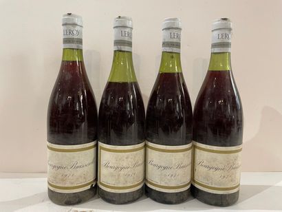4 bottles BOURGOGNE BUISSEROLLE 1971 - LEROY...
