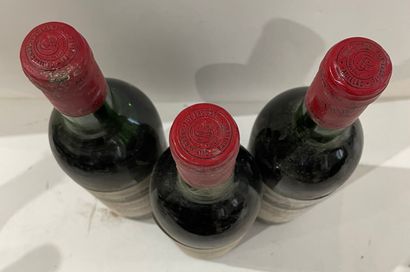 null 3 bouteilles Château GRAND PUY LACOSTE - 5e Gcc Pauillac 1974

Etiquette légèrement...
