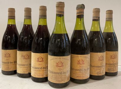  7 bottles CHÂTEAUNEUF DU PAPE - Domaine...