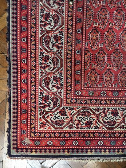 null Tapis en laine à fond rouge à décor de boteh

Usures

244 x 348 cm
