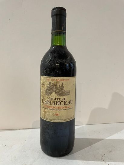 null 1 bouteille Château LAMANCEAU - 1ères Côtes de Blaye 1983

Etiquette légèrement...